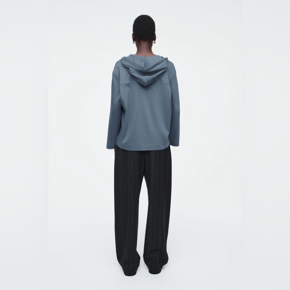 COS Lightweight Buttoned Hoodie - Picture 4 of 11